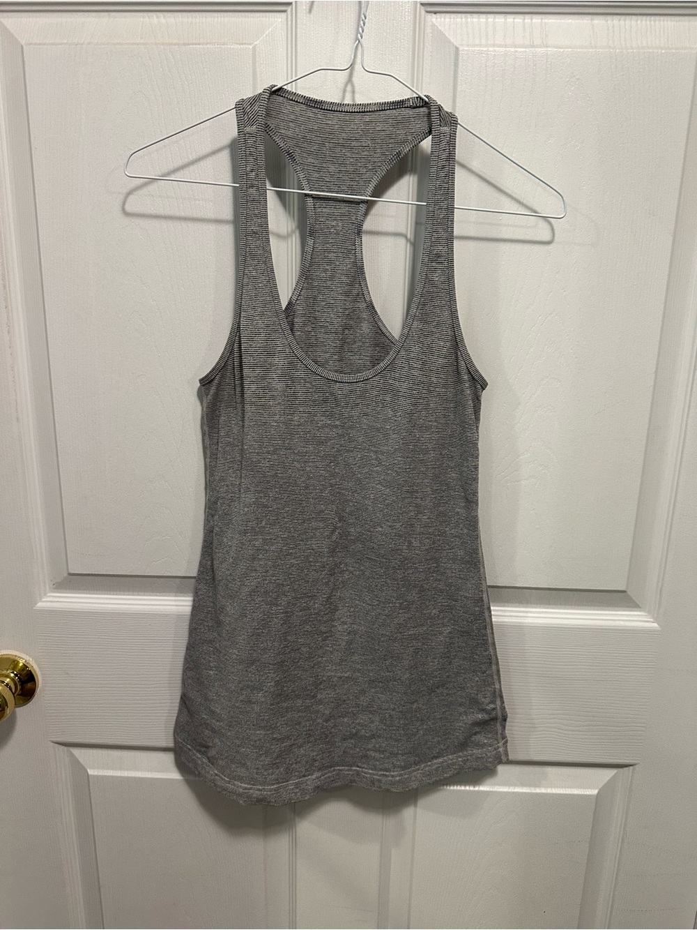 lululemon athletica Gray Racerback Tank Top